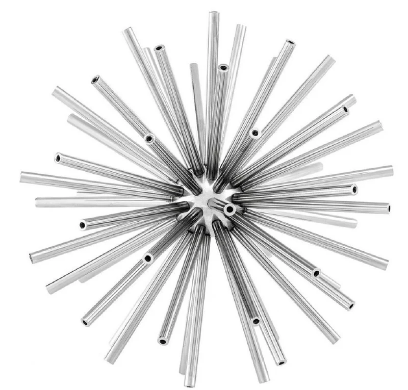 Casa Padrino Luxus Designer Deko Objekte Sterne 3er Set Silber - Moderne Schreibtisch Dekoration