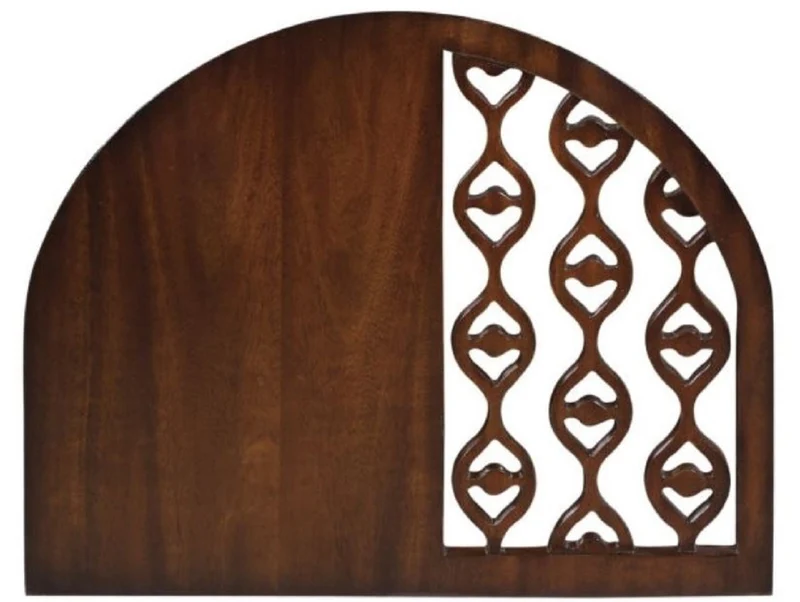 Casa Padrino Luxus Mahagoni Snack Tisch / Beistelltisch Dunkelbraun 42 x 43 x H. 55 cm - Luxus Möbel