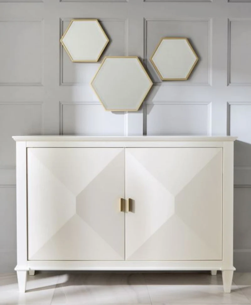 Casa Padrino Luxus Neoklassik Kommode Weiß / Gold 140 x H100 cm - Sideboard Art Deco Möbel
