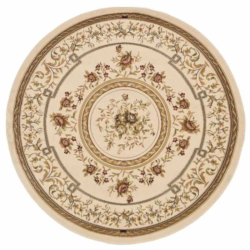 Casa Padrino Luxus Barock Wohnzimmer Teppich Beige / Braun - Verschiedene Größen