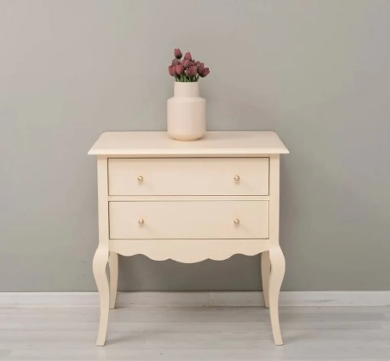 Casa Padrino Konsole im Landhausstil mit 2 Schubladen, 80 x 48 x 82 cm