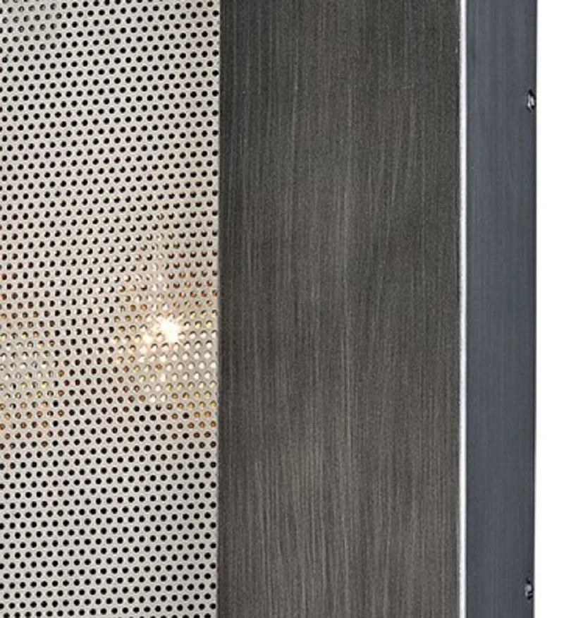 Casa Padrino Luxus Wandleuchte Graphit / Silber 17,8 x 10,2 x H. 30,5 cm - Hotel & Restaurant Lampe