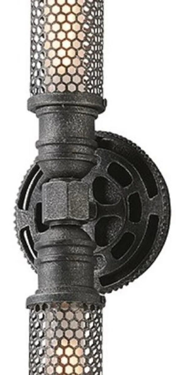 Casa Padrino Luxus Wandleuchte Antik Zinnfarben 13,3 x 10,2 x H. 55,3 cm - Luxus Kollektion