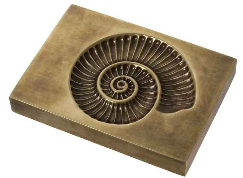 Casa Padrino Luxus Deko Objekt Vintage Messingfarben 22 x 16 x H. 3 cm - Deko Accessoires