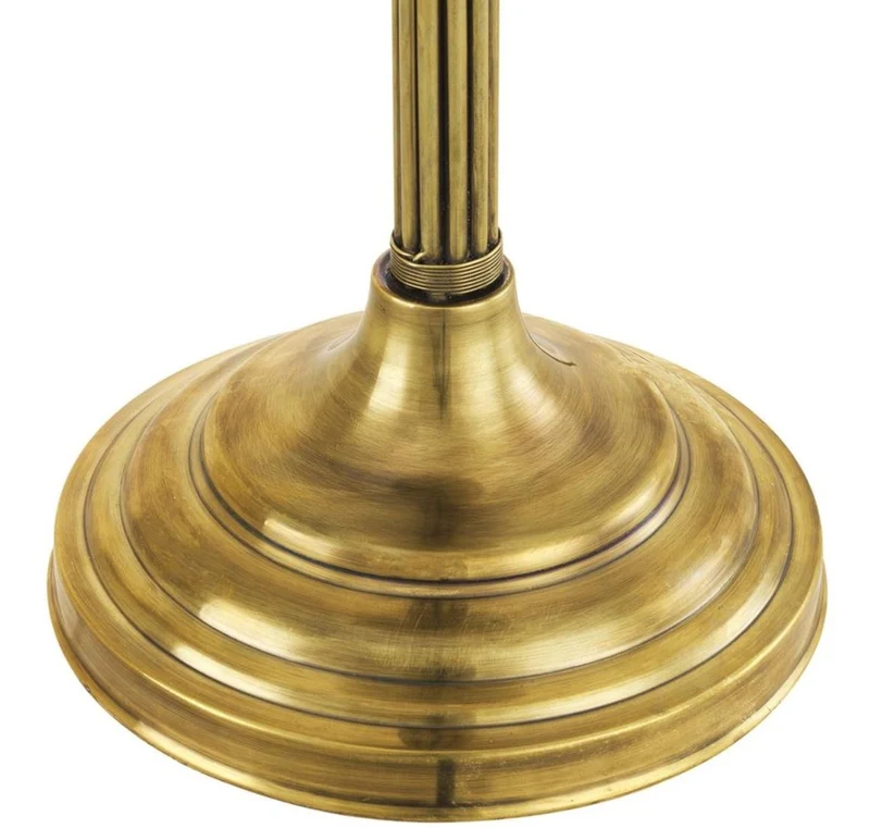 Casa Padrino Luxus Tischleuchte Vintage Messingfarben Ø 41 x H. 83,5 cm - Wohnzimmerlampe