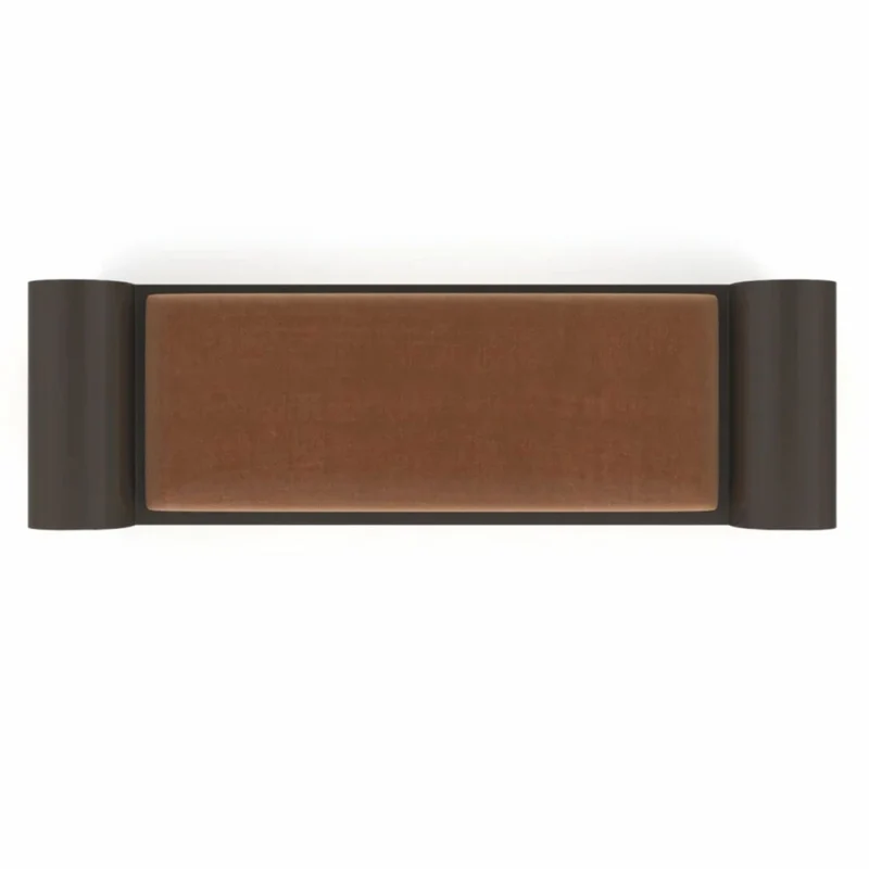 Casa Padrino Luxus Metall Sitzbank Braun / Bronze 142 cm - Luxus Hotel Möbel