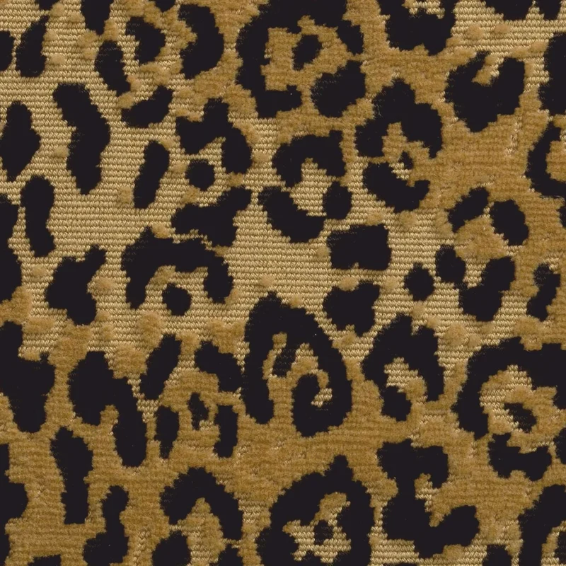 Casa Padrino Luxus Hocker Leopard / Bronze H. 54 cm - Luxus Hotel Möbel