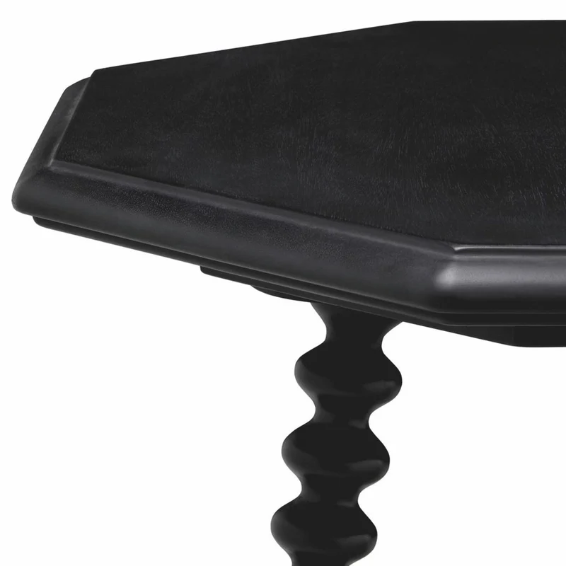 Casa Padrino Luxus Beistelltisch Schwarz H. 65,5 cm - Wohnzimmer & Hotel Möbel