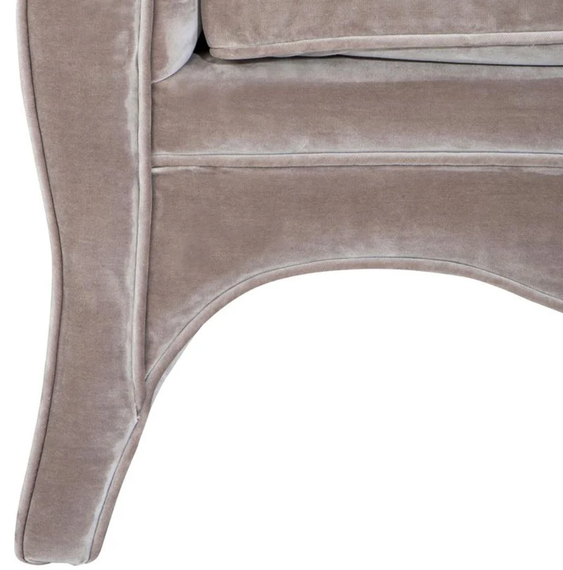 Casa Padrino Luxus Wohnzimmer Samt Sessel Grau 100 x 79 x H. 75 cm - Wohnzimmermöbel