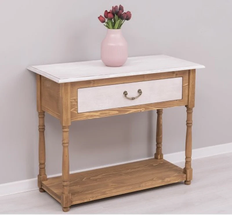 Casa Padrino Konsole im Landhausstil mit 1 Schublade, 96 x 45 x 76 cm