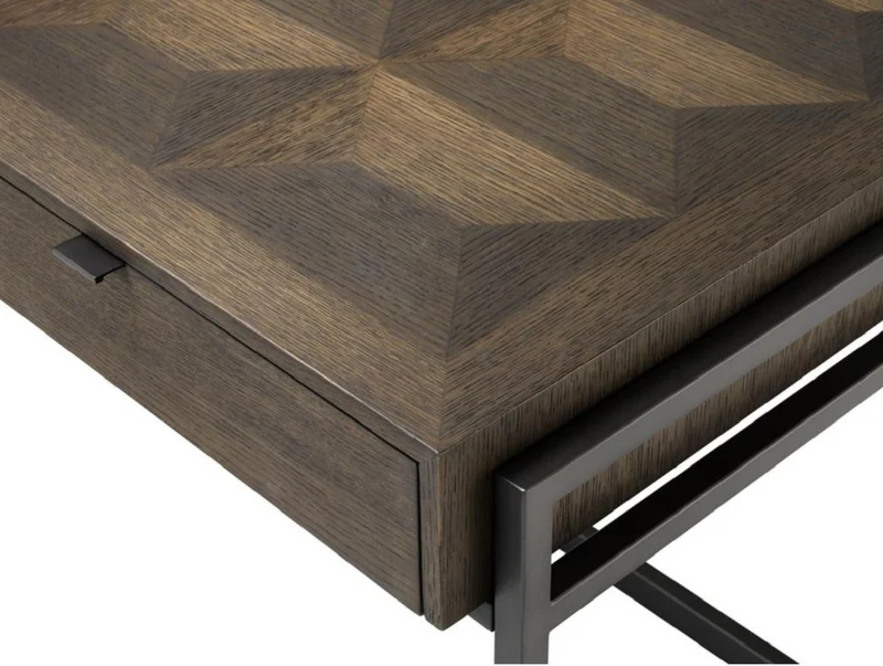 Casa Padrino Luxus Schreibtisch mit 3 Schubladen Braun / Bronze 150 x 60 x H. 75,5 cm - Büromöbel