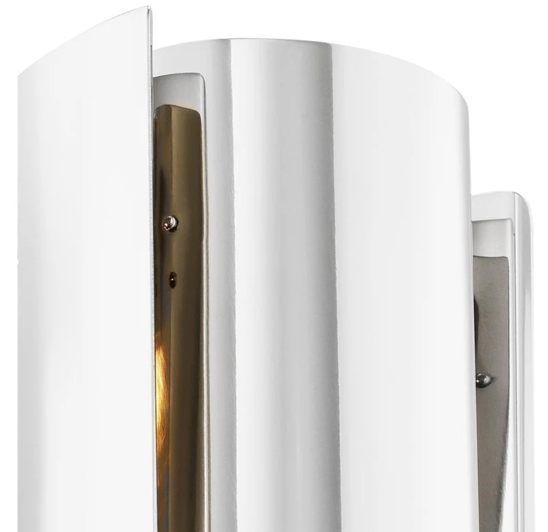 Casa Padrino Luxus Metall Wandleuchte Silber 16,5 x 12 x H. 31,8 cm - Designer Leuchte