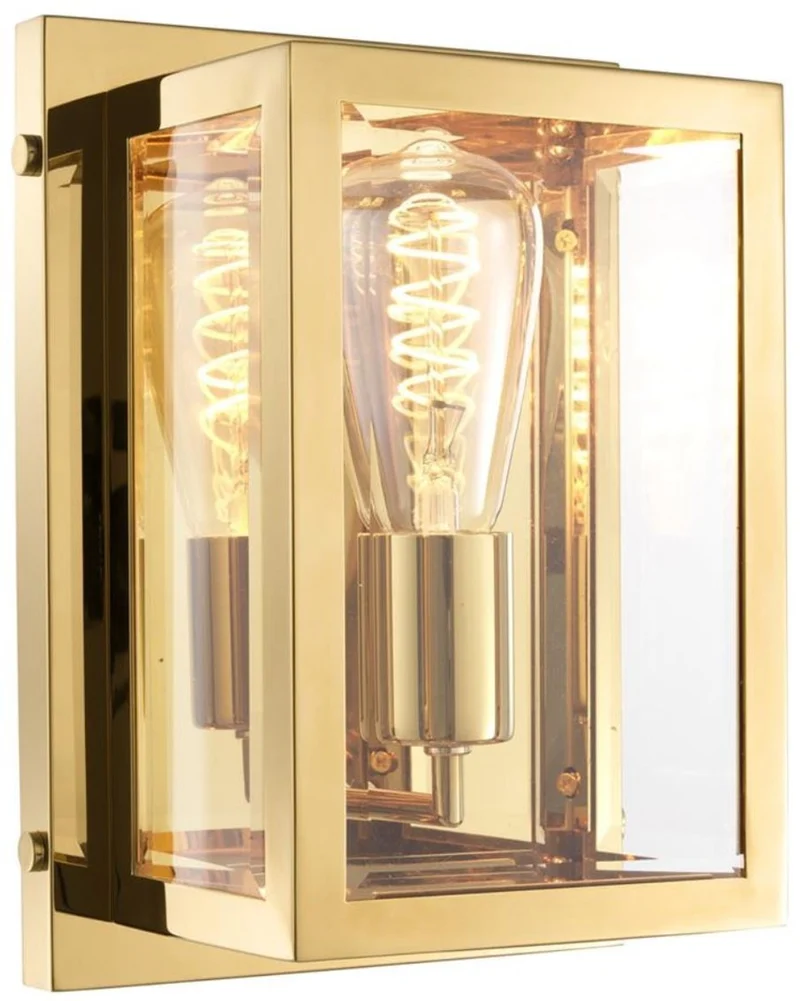 Casa Padrino Luxus Wandleuchte Gold 20 x 13 x H. 28 cm - Hotel & Restaurant Leuchte