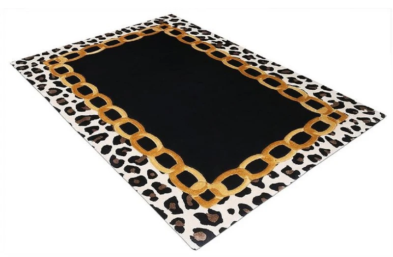 Casa Padrino Luxus Teppich mit Leoparden Design - Verschiedene Größen