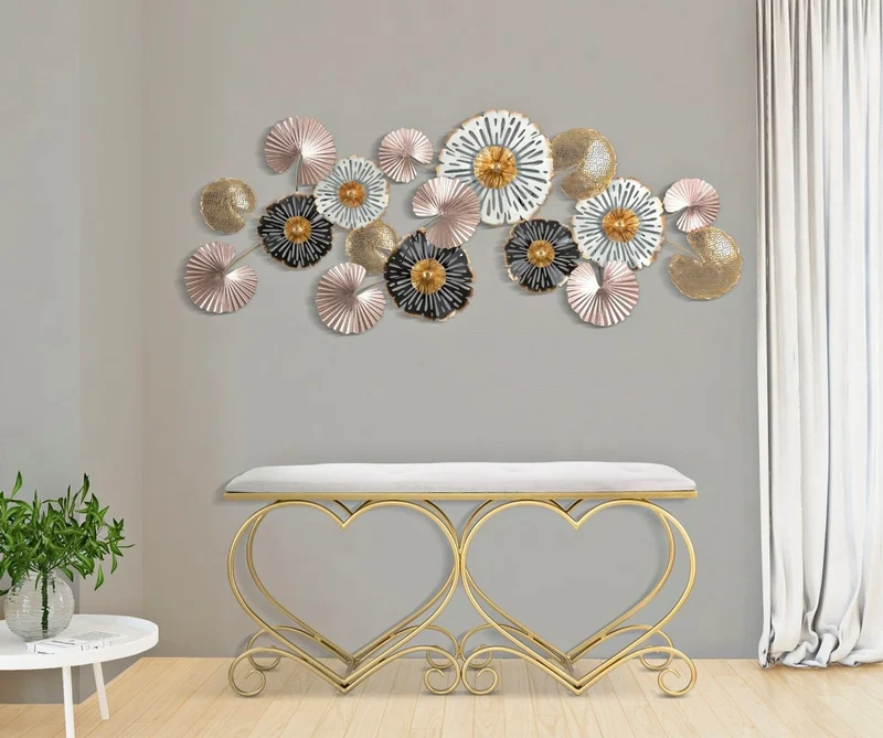 Casa Padrino Luxus Sitzbank Creme / Gold 105 cm - Wohnzimmer & Schlafzimmer Möbel