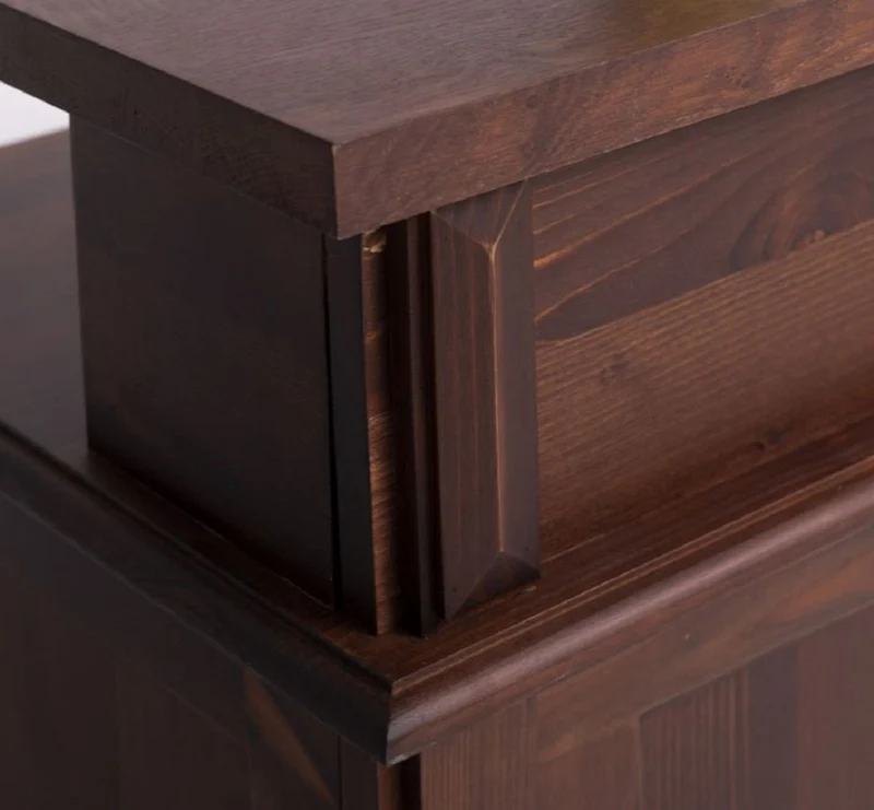Casa Padrino Landhausstil Bar Theke Braun 120 cm - Bar Möbel