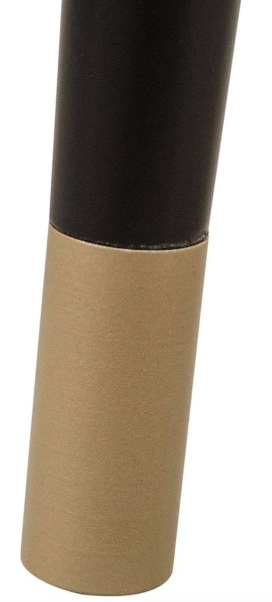 Casa Padrino Luxus Barhocker Moosgrün / Schwarz Ø 37 x H. 76 cm - Barstuhl mit Samtstoff