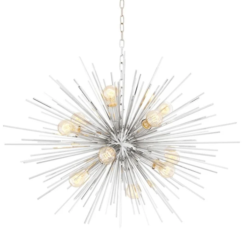 Casa Padrino Luxus Kronleuchter Silber Ø 90 x H. 60 cm - Luxus Möbel
