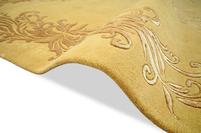 Pompöös by Casa Padrino Luxus Barock Teppich Krone von Harald Glööckler Gold - Verschiedene Größen