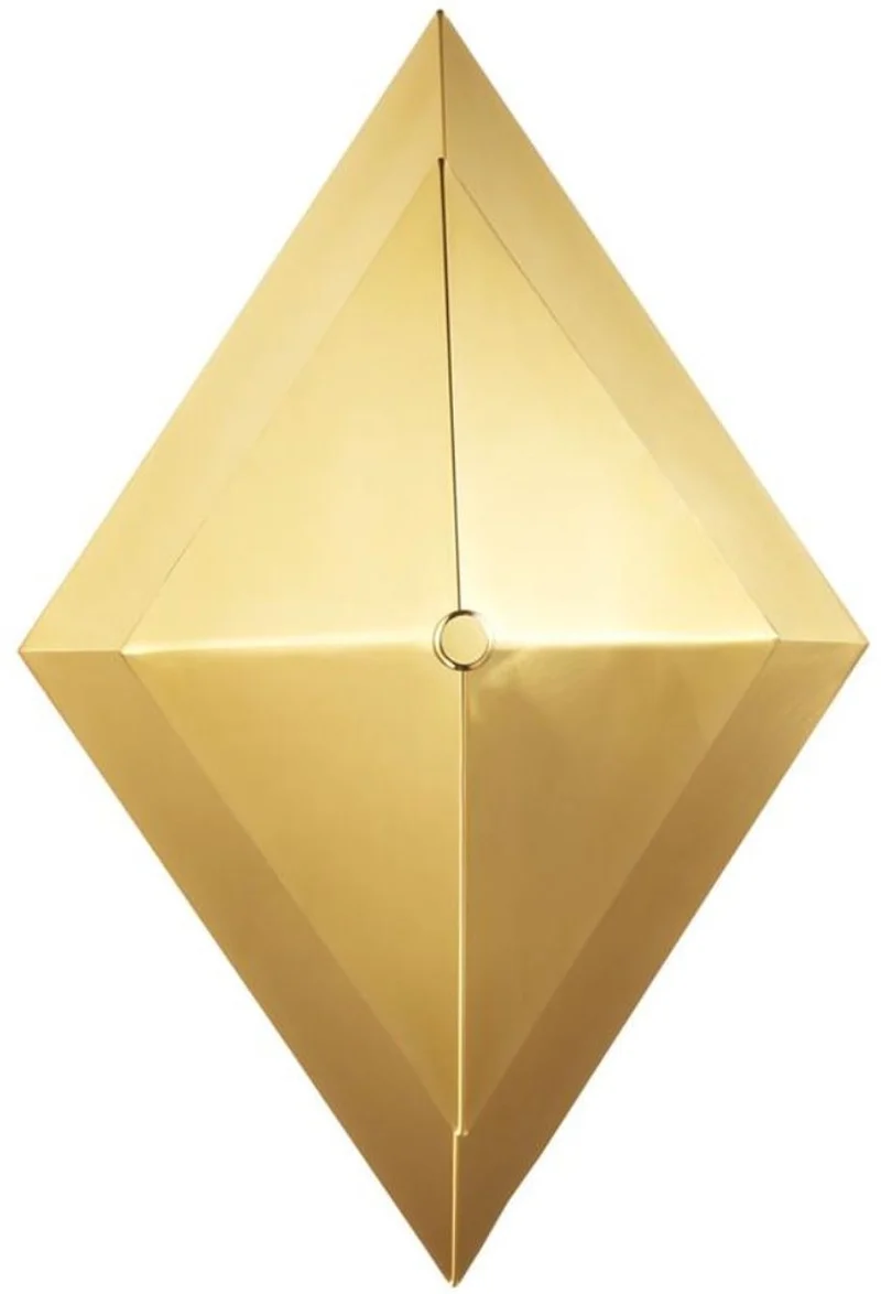 Casa Padrino Luxus Wohnzimmer Wandleuchte Gold 26 x 11,5 x H. 39 cm - Designer Leuchte