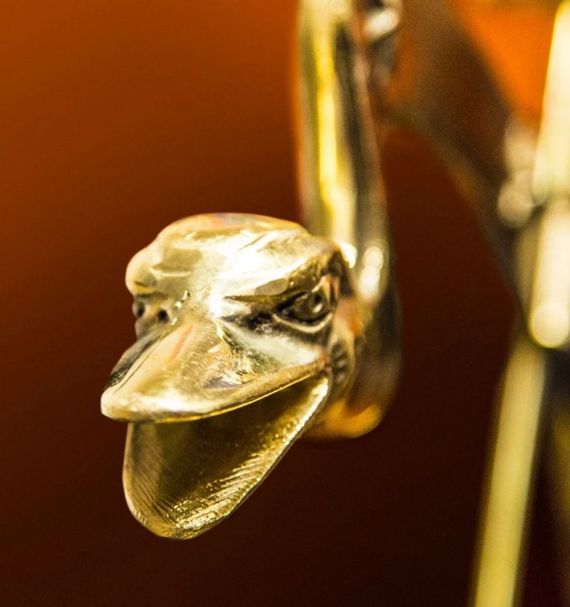 Casa Padrino Jugendstil Sonnenuhr Gold Ø 40 x H. 58 cm - Luxus Garten Dekoration