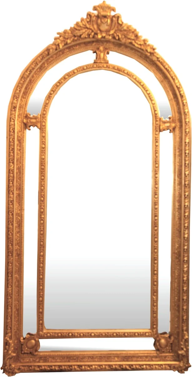 Casa Padrino Barock Wand Spiegel Gold 125 x H. 228 cm - Edel & Prunkvoll