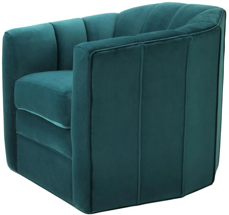 Casa Padrino Luxus Drehsessel Meergrün 84 x 85 x H. 77 cm - Wohnzimmer Sessel