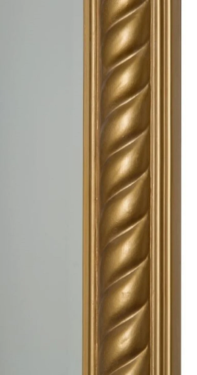 Casa Padrino Barock Wohnzimmer Spiegel / Wandspiegel Antik Gold 72 x H. 132 cm - Barockmöbel