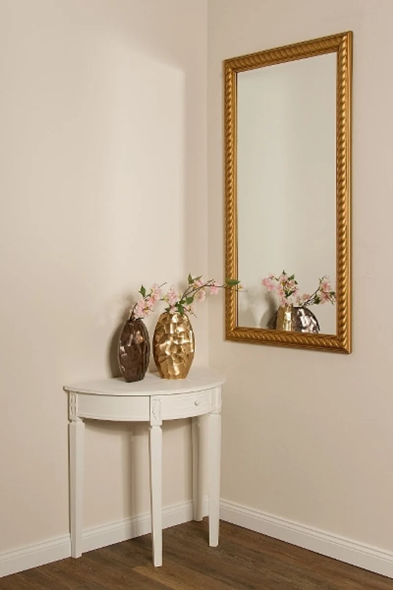 Casa Padrino Barock Wohnzimmer Spiegel / Wandspiegel Antik Gold 72 x H. 132 cm - Barockmöbel