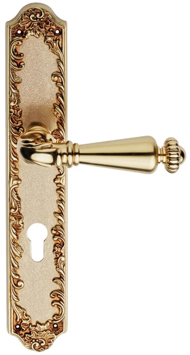 Casa Padrino Barock Türgriff Set Französisches Gold 14,5 x H. 30 cm - Barock Kollektion