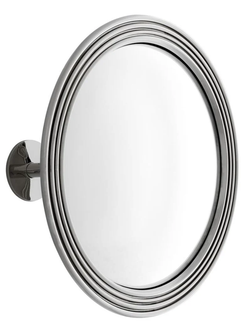 Casa Padrino Spiegel / Konvexspiegel Silber Ø 35 cm - Luxus Kollektion