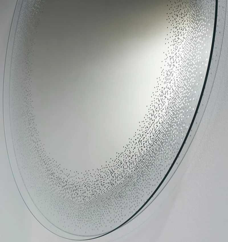 Casa Padrino Luxus Spiegel / Wandspiegel Ø 80 cm - Luxus Möbel