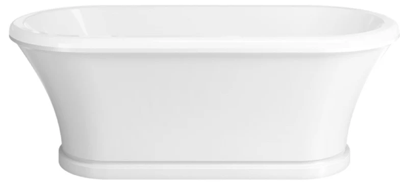 Casa Padrino Jugendstil Badewanne Weiß 170 cm - Freistehende Retro Stil Badewanne