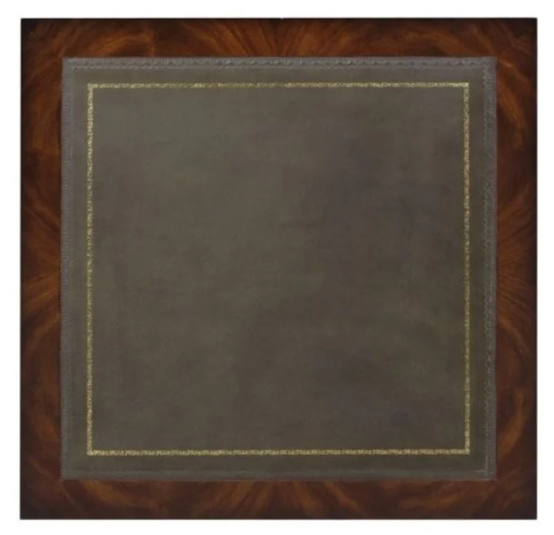 Casa Padrino Luxus Mahagoni Bücherschrank Braun / Grün 49 x 49 x H. 80 cm - Luxus Kollektion