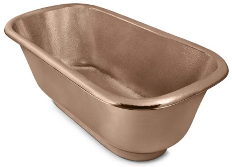 Casa Padrino Luxus Jugendstil Kupfer Badewanne 167,6 x 83,8 x H. 61 cm - Freistehende Retro Badewanne - Rustikale Kupfer Badezimmer Möbel