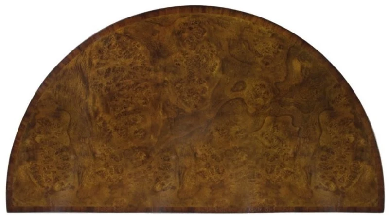 Casa Padrino Luxus Jugendstil Kommode Hellbraun / Braun 84 x 45 x H. 83 cm - Kleiner Halbrunder Schrank mit 2 Türen