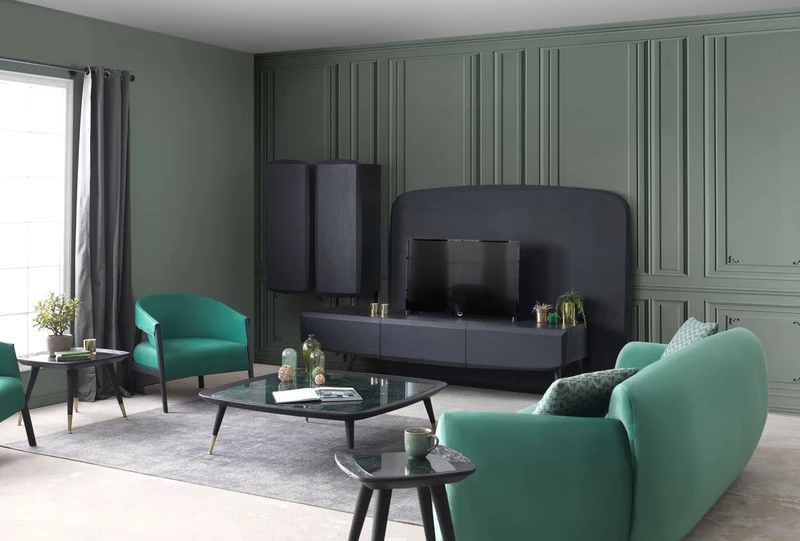 Casa Padrino Luxus Couchtisch Schwarz / Grün / Antik Messing 120 x 120 x H. 38 cm - Quadratischer Wohnzimmertisch mit Marmorplatte - Wohnzimmer Möbel - Hotel Möbel - Luxus Möbel