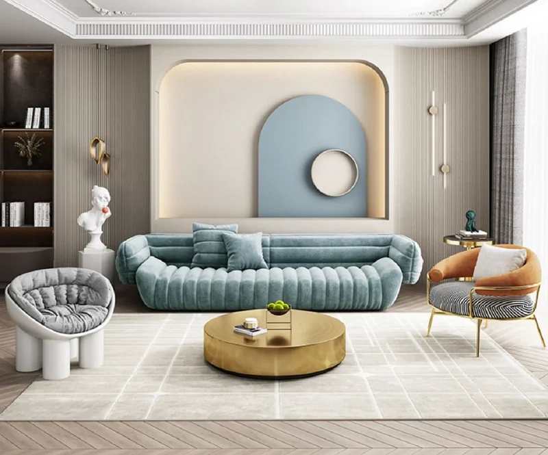 Casa Padrino Luxus Designer Sessel mit Elefantenbeinen Weiß / Grau 84 x 57 x H. 63 cm - Wohnzimmer Sessel - Hotel Sessel - Wohnzimmer Möbel - Hotel Möbel - Luxus Qualität - Made in Italy