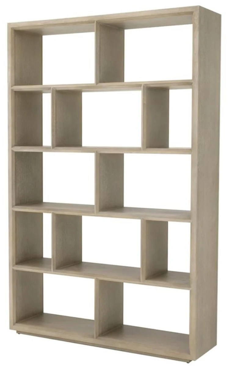 Casa Padrino Regalschrank / Bücherschrank Hellbraun 150 x 40 x H. 230 cm - Luxus Schrank