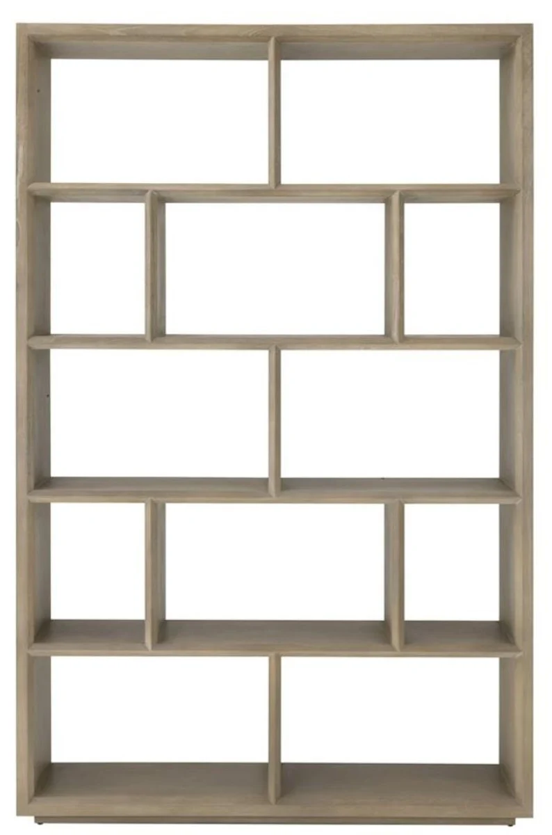 Casa Padrino Regalschrank / Bücherschrank Hellbraun 150 x 40 x H. 230 cm - Luxus Schrank