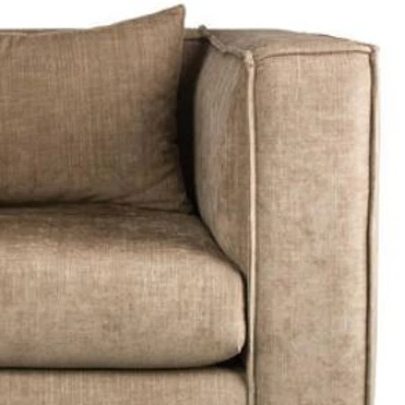 Casa Padrino Luxus Sessel Beige / Schwarz 90 x 75 x H. 66 cm - Hotel Möbel