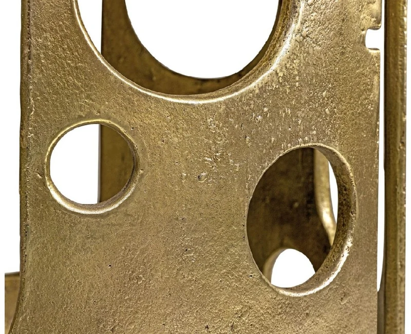 Casa Padrino Designer Beistelltisch Bronze Ø 50 x H. 60 cm - Runder Aluminium Tisch - Wohnzimmer Möbel - Luxus Möbel - Designer Möbel - Luxus Einrichtung - Designer Einrichtung