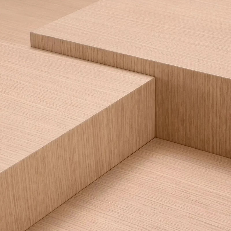 Casa Padrino Luxus Couchtisch Naturfarben / Bronze 114 x 114 x H. 40 cm - Quadratischer Wohnzimmertisch - Wohnzimmer Möbel - Massivholz Möbel - Luxus Möbel - Luxus Einrichtung