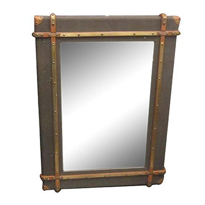 Casa Padrino Luxus Art - Deco Wandspiegel Oliv 90 x H. 120 cm - Luxus Kollektion