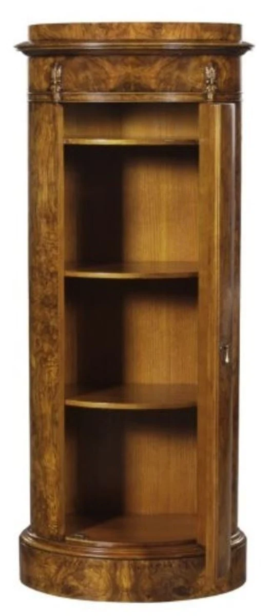 Casa Padrino Luxus Jugendstil Kommode mit Tür Hellbraun 62 x 39 x H. 145 cm - Barock & Jugendstil Möbel