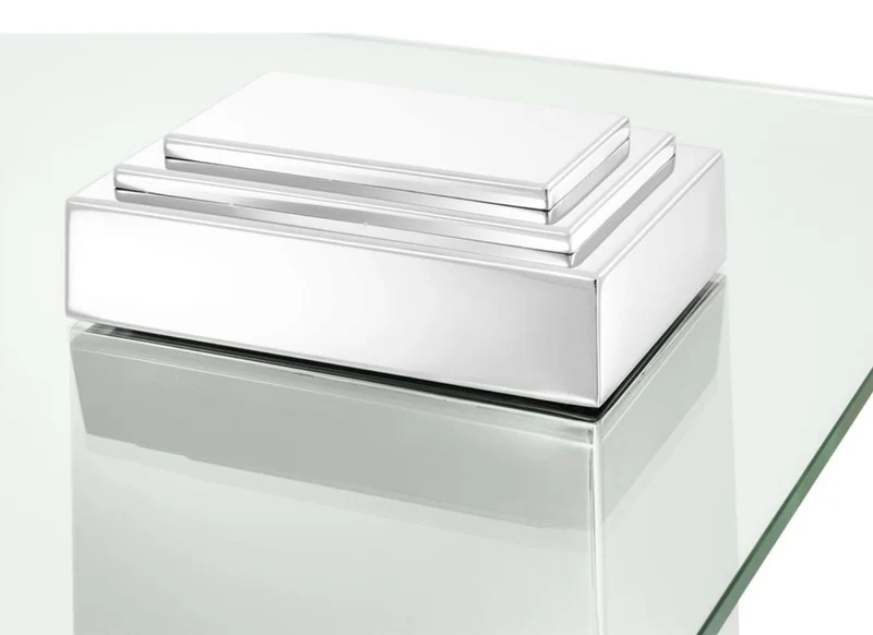 Casa Padrino Luxus Beistelltisch Silber 65 x 65 x H. 51 cm - Luxus Qualität