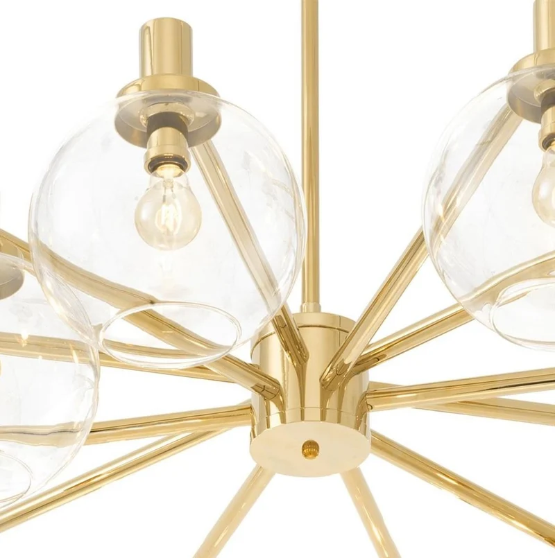 Casa Padrino Luxus Kronleuchter Gold 150 x 105 x H. 37 cm - Limited Edition
