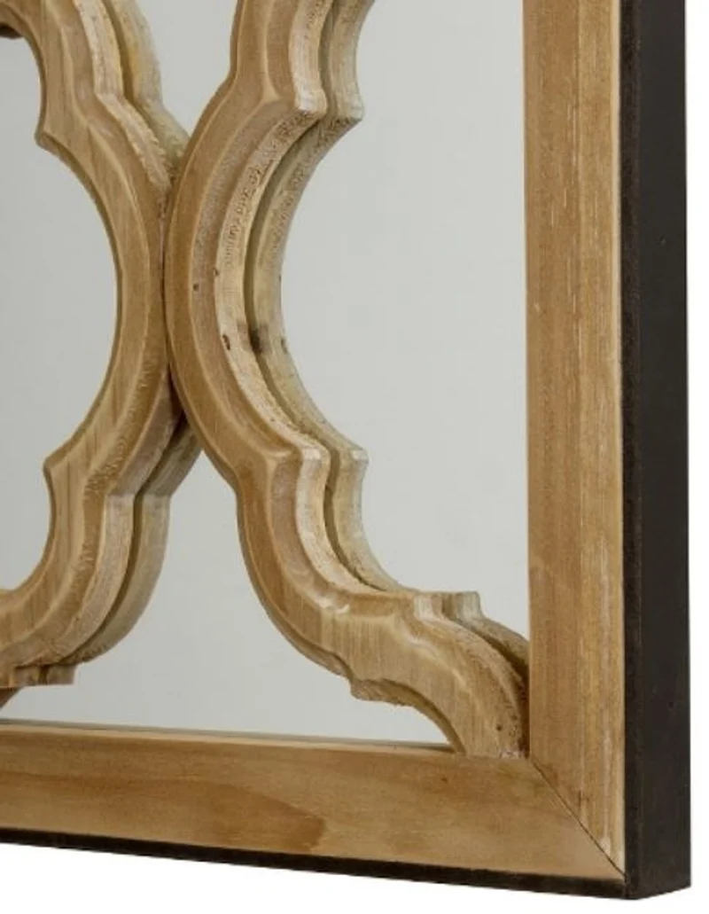 Casa Padrino Designer Spiegel / Wandspiegel Naturfarben 61 x H. 122 cm - Designermöbel