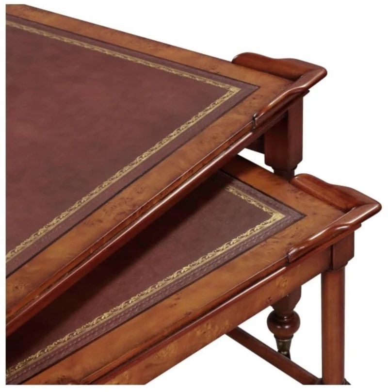 Casa Padrino Luxus Wohnzimmer Couchtisch Hellbraun / Braun 133 x 81 x H. 50 cm - Luxus Qualität