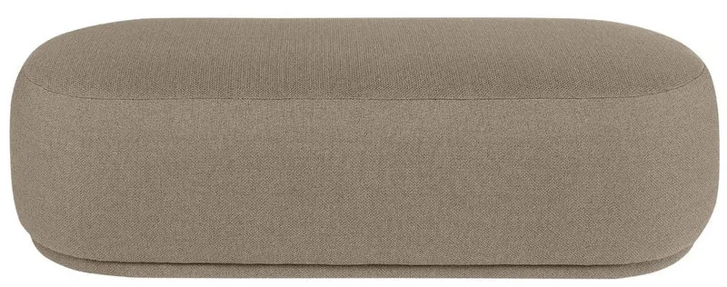 Casa Padrino Luxus Sitzbank Braun 137,5 x 56,5 x H. 38 cm - Gepolsterte Wohnzimmer Bank - Wohnzimmer Möbel - Hotel Möbel - Luxus Kollektion